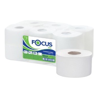 Туалетная бумага Focus Eco Jumbo 200 метров 1сл белая 1/12 5050784