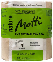 Туалетная бумага "Motti" белая 2сл*4шт/упк 17м