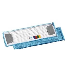 Моп Microblue с держателями, для гладких полов, микроволокно, голубой, 40*13 см TTS 695