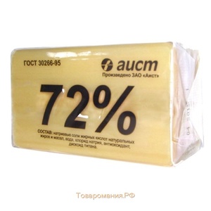 Мыло хозяйственное Аист" 72% 200г 1/48