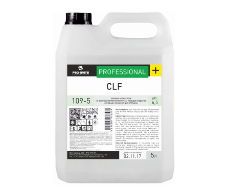 CLF, Кожный антисептик на основе изопропанола и ЧАС, 5 л арт 109-5