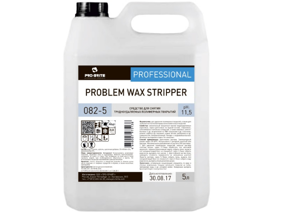PROBLEM WAX STRIPPER, 5 л Стриппер против трудноудаляемых полимеров  Артикул 082-5