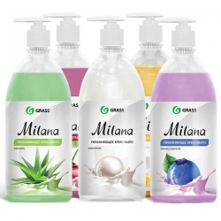 Жидкое крем-мыло MILANA в ассорт. 1 литр