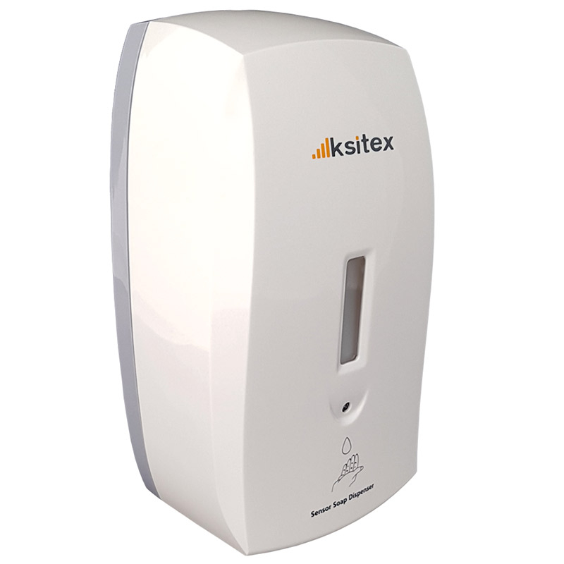 Дозатор автоматический для жидкого мыла пластик, белый Ksitex ASD-1000W