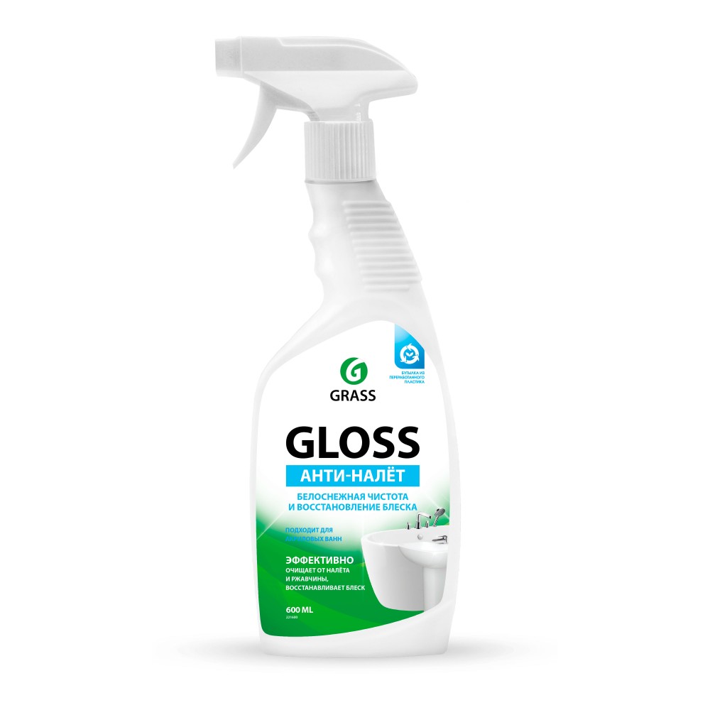 Gloss, универсальное моющее средство на основе лим. кислоты для ванной комн. и кухни 0,6л триг221600