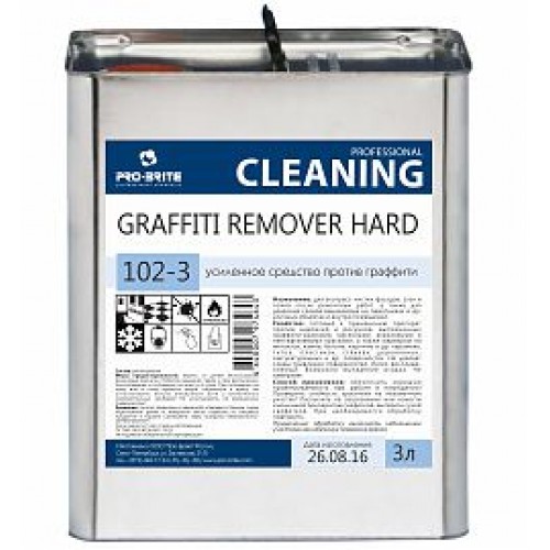 Graffiti Remover Hard 3л, средство для удал. граффити и масл. краски, арт. 102-3, Pro-brite