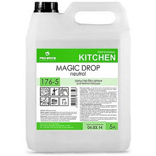 MAGIC DROP Neutral  Концентрат для мойки посуды без запаха 5 л. Арт. 176-5