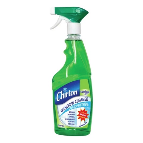 Чиртон (Chirton), моющее средство для стекол с распылителем 500мл. в ассорт. 1/12